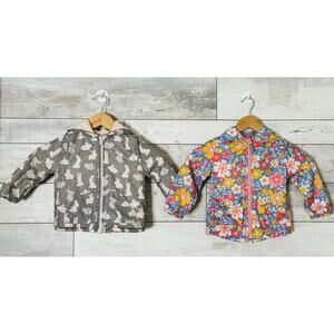 Lot Of Two Size 2 Girls Coats Rain And Cold Weather Penelope Mack Cat & Jack